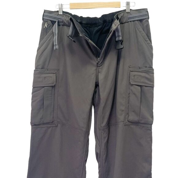 NWT Duluth Trading Co Dry on the Fly Fleece Lined Cargo Pants Olive Size XL x 30 - Picture 5 of 9